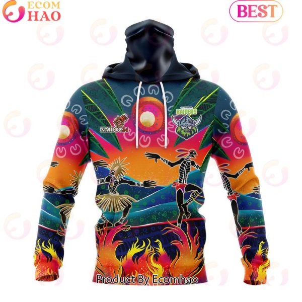 Personalized NRL Canberra Raiders Special NAIDOC Week 2024 Keep The Fire Burning Design 3D Hoodie