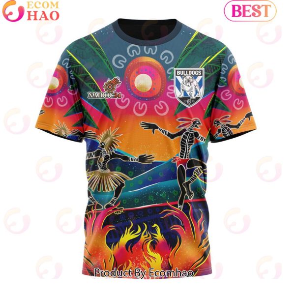 Personalized NRL Canterbury-Bankstown Bulldogs Special NAIDOC Week 2024 Keep The Fire Burning Design 3D Hoodie