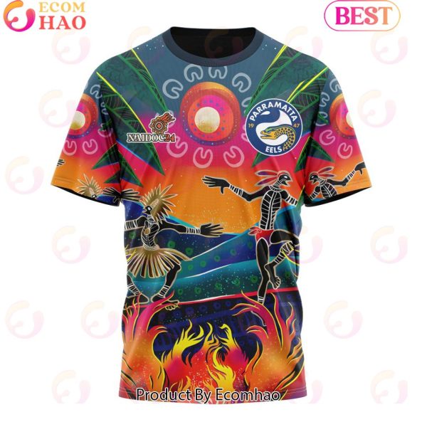 Personalized NRL Parramatta Eels Special NAIDOC Week 2024 Keep The Fire Burning Design 3D Hoodie