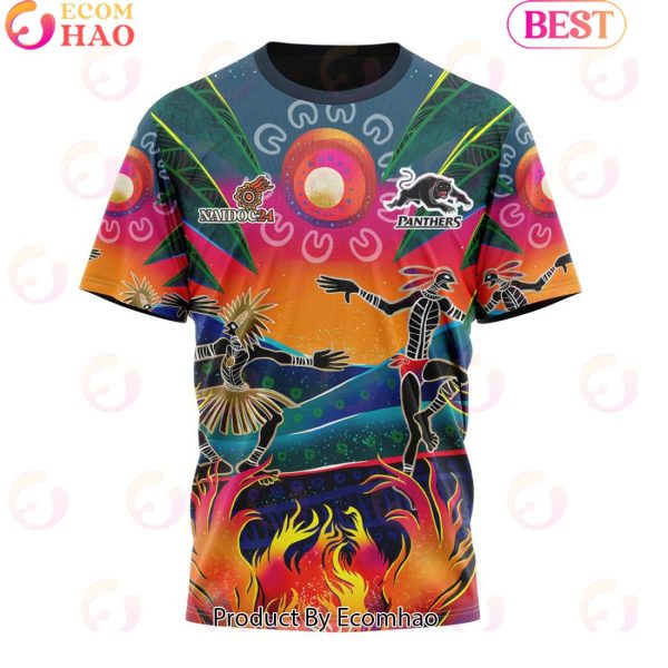 Personalized NRL Penrith Panthers Special NAIDOC Week 2024 Keep The Fire Burning Design 3D Hoodie