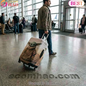 Star Wars The Mandalorian Grogu Baby Yoda “This Is The Way” Protective Luggage Cover