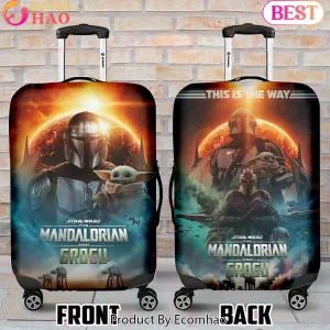 Star Wars The Mandalorian Grogu Baby Yoda “This Is The Way” Protective Luggage Cover