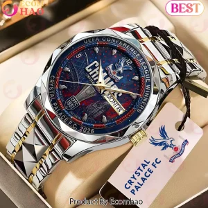 Crystal Palace FC 2026 UEFA Conference League Winners Commemorative Two-Tone Luxury Quartz Watch