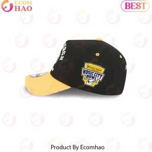 Pittsburgh Steelers NFL Black and Gold Curved Wordmark Embroidered Adjustable Baseball Cap