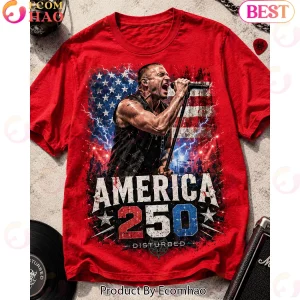 Disturbed Band America 250 Years Of Freedom Patriotic Graphic T-Shirt