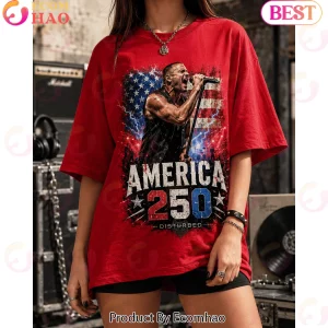Disturbed Band America 250 Years Of Freedom Patriotic Graphic T-Shirt