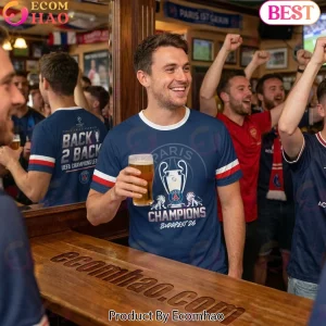 Paris Saint-Germain PSG UCL Champions Budapest 2026 Back to Back Soccer Fan Graphic T-Shirt