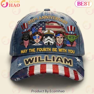 Personalized Star Wars Patriotic America 250th Anniversary Denim Classic Cap