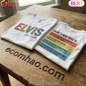 Elvis Presley Retro Rock and Roll TCB Logo Funny Quote Graphic Women's V-Neck T-Shirt
