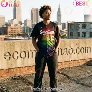 Cleveland Guardians 2026 Pride Rainbow Baseball Is For Everyone Black Baseball Jersey