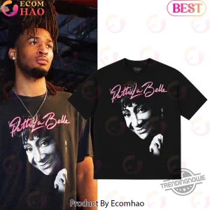 Stephon Castle Patti LaBelle Vintage Graphic San Antonio Spurs Retro Black T-Shirt