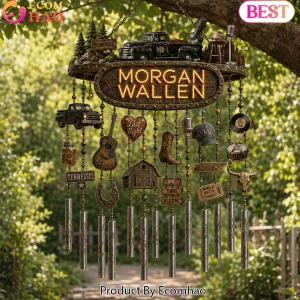Morgan Wallen One Thing At A Time Tennessee Country Music Rustic Outdoor Garden Wind Chime