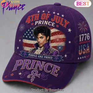 Prince American Legend Purple and Proud 4th of July Patriotic USA Flag Baseball Cap