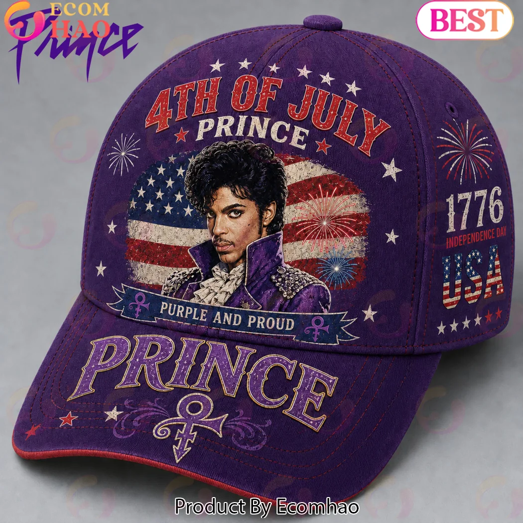 Prince American Legend Purple and Proud 4th of July Patriotic USA Flag Baseball Cap Prince American Legend Purple and Proud 4th of July Patriotic USA Flag Baseball Cap