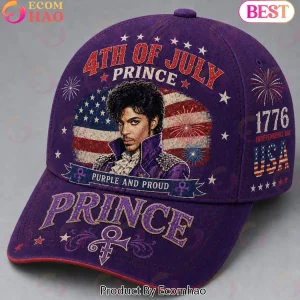 Prince American Legend Purple and Proud 4th of July Patriotic USA Flag Baseball Cap