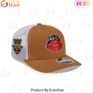 Chicago Bears New Era Hawaii Bowl Bronze Vintage Logo Stretch-Snap Trucker Hat