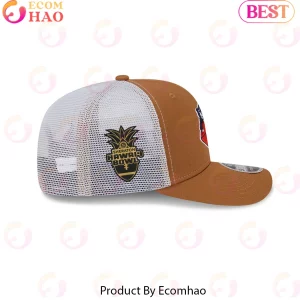 Chicago Bears New Era Hawaii Bowl Bronze Vintage Logo Stretch-Snap Trucker Hat