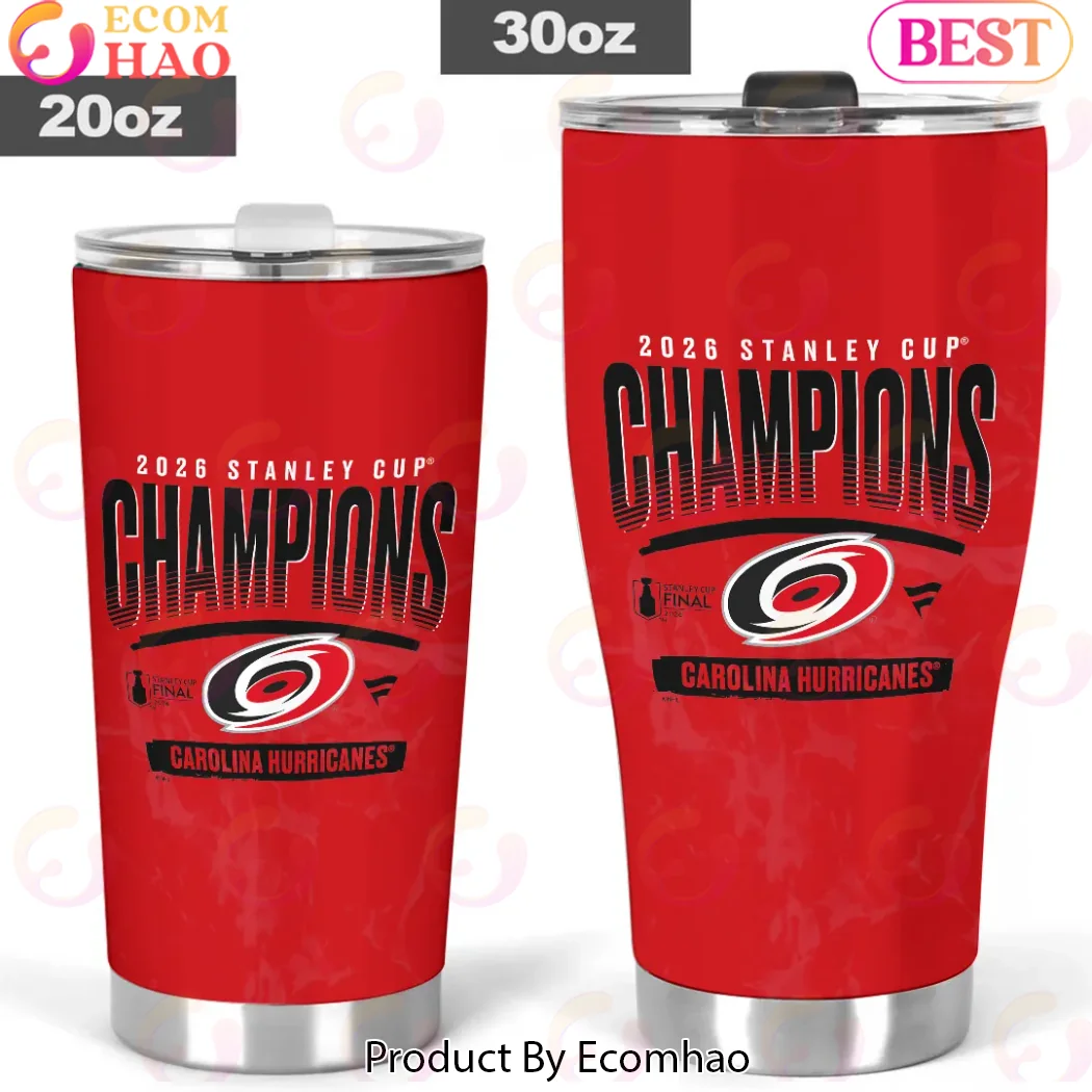 Carolina Hurricanes 2026 Stanley Cup Champions Commemorative Player Signatures Red Insulated Stainless Steel Tumbler Carolina Hurricanes 2026 Stanley Cup Champions Commemorative Player Signatures Red Insulated Stainless Steel Tumbler