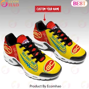 Gold Coast Suns AFL Personalized Custom Name Sport Air Cushion Sneakers