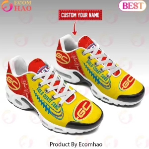Gold Coast Suns AFL Personalized Custom Name Sport Air Cushion Sneakers