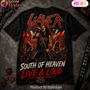 Slayer Reign in Blood South of Heaven Thrash Metal Band 3D Graphic T-Shirt
