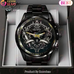 Final Fantasy VII 30th Anniversary Limited Edition Commemorative Black Stainless Steel Watch