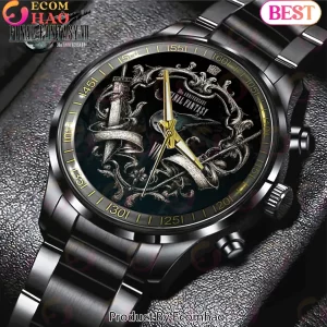 Final Fantasy VII 30th Anniversary Limited Edition Commemorative Black Stainless Steel Watch