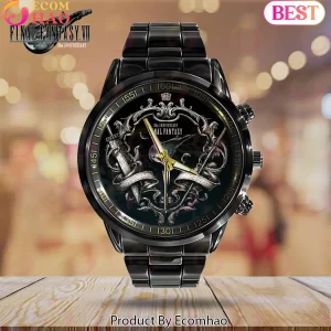 Final Fantasy VII 30th Anniversary Limited Edition Commemorative Black Stainless Steel Watch