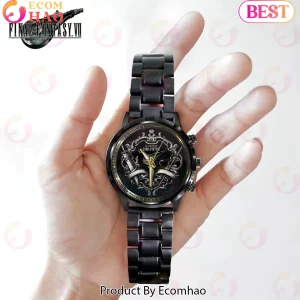 Final Fantasy VII 30th Anniversary Limited Edition Commemorative Black Stainless Steel Watch