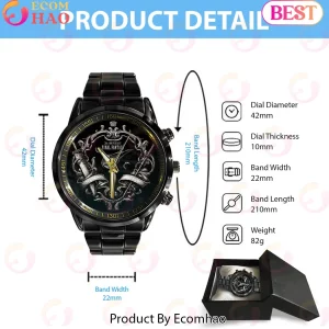 Final Fantasy VII 30th Anniversary Limited Edition Commemorative Black Stainless Steel Watch
