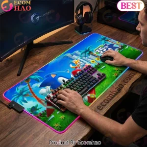 Sonic the Hedgehog 35th Anniversary RGB Gaming Desk Mat