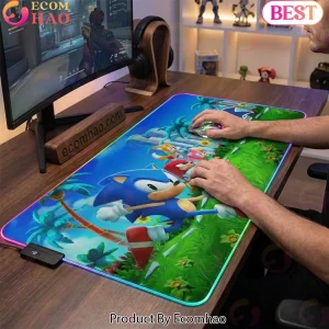 Sonic the Hedgehog 35th Anniversary RGB Gaming Desk Mat