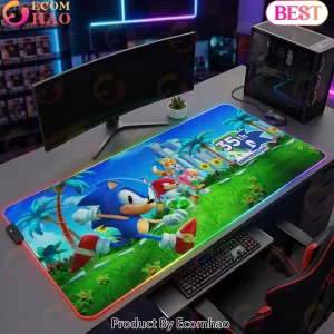 Sonic the Hedgehog 35th Anniversary RGB Gaming Desk Mat