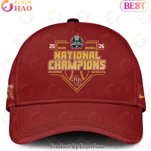Oklahoma Sooners NCAA Men's College World Series 2026 National Champions Red Baseball Jersey