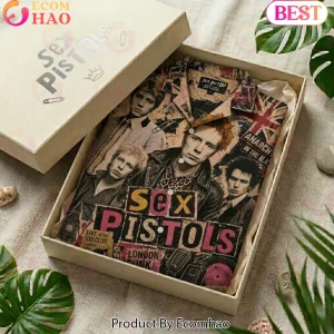 Sex Pistols Vintage Punk Rock Anarchy in the UK Premium Graphic Hawaiian Shirt