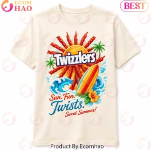 Twizzlers Twist Into Summer Surfing Graphic T-Shirt