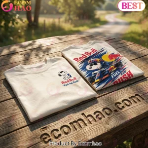 Red Bull Racing Snoopy F1 Fuel The Rush Vintage Graphic T-Shirt