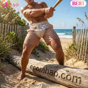 Personalized Custom Logo Baseball Stitching Men’s Athletic Beach Shorts