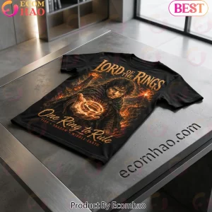 Lord of the Rings Frodo Baggins One Ring Vintage Middle-earth Graphic T-Shirt