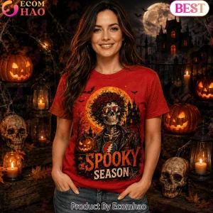 Grateful Dead Halloween Spooky Season Put A Spell On Me Red Graphic T-Shirt