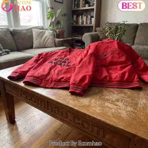Malcolm Todd Do That Again 2026 North America Tour Red Signature Bomber Jacket Malcolm Todd Do That Again 2026 North America Tour Red Signature Bomber Jacket