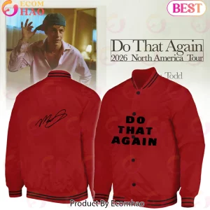 Malcolm Todd Do That Again 2026 North America Tour Red Signature Bomber Jacket