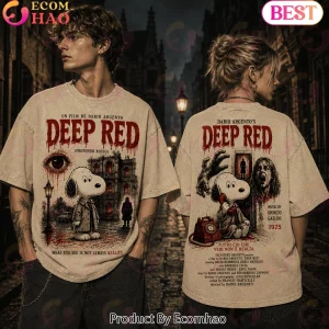 Snoopy Deep Red Dario Argento 1975 Horror Movie Parody Vintage Washed Graphic T-Shirt