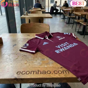 Personalized Aston Villa FC Claret Custom Name Football Fan Polo Shirt