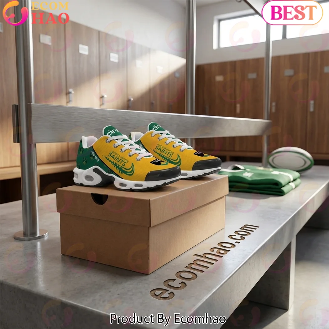 Northampton Saints Custom Name Air Max Style Sneakers Northampton Saints Custom Name Air Max Style Sneakers