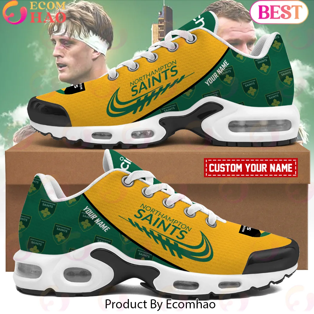 Northampton Saints Custom Name Air Max Style Sneakers Northampton Saints Custom Name Air Max Style Sneakers