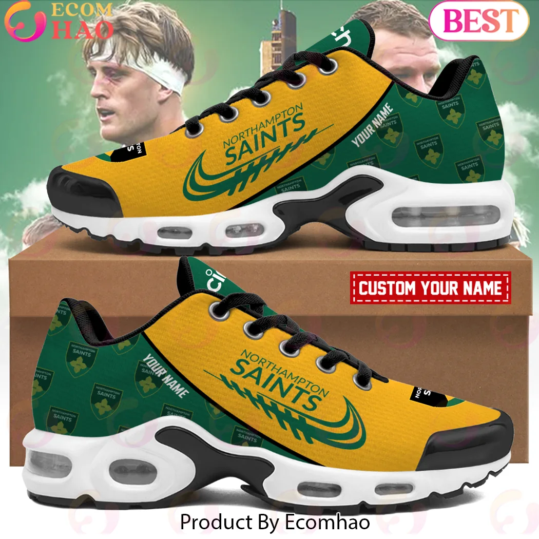 Northampton Saints Custom Name Air Max Style Sneakers Northampton Saints Custom Name Air Max Style Sneakers
