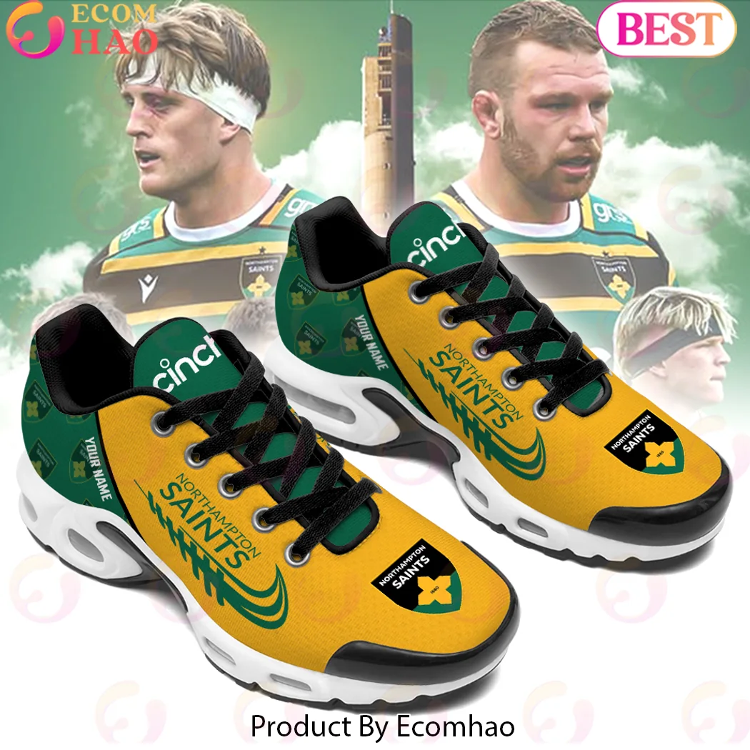 Northampton Saints Custom Name Air Max Style Sneakers Northampton Saints Custom Name Air Max Style Sneakers