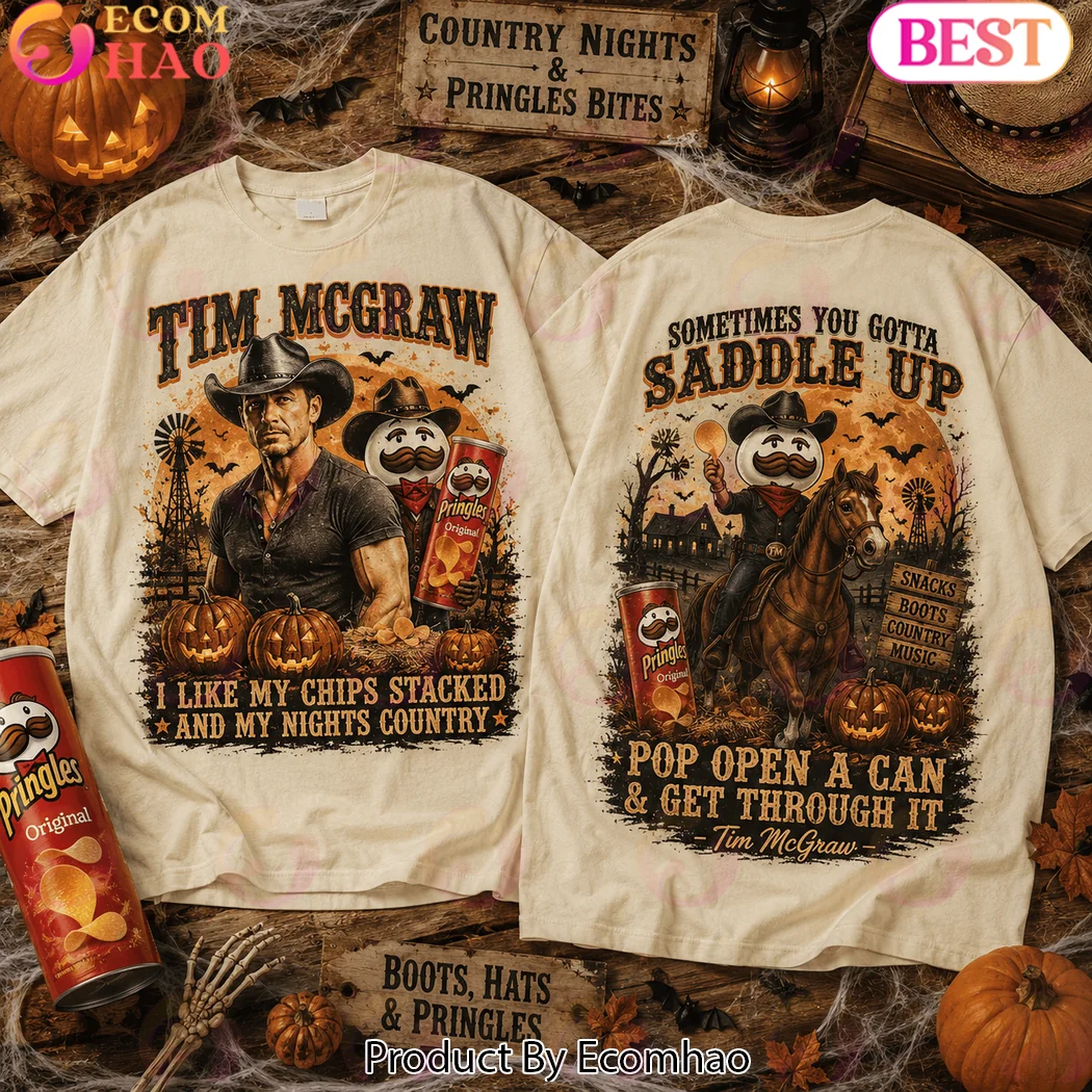 Tim McGraw Pringles Country Nights Cowboy Vintage Halloween Graphic T-Shirt Tim McGraw Pringles Country Nights Cowboy Vintage Halloween Graphic T-Shirt