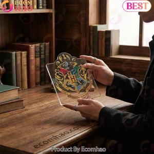 Harry Potter 25th Anniversary Hogwarts Golden Trio Commemorative Collectible Custom Shape Acrylic Plaque